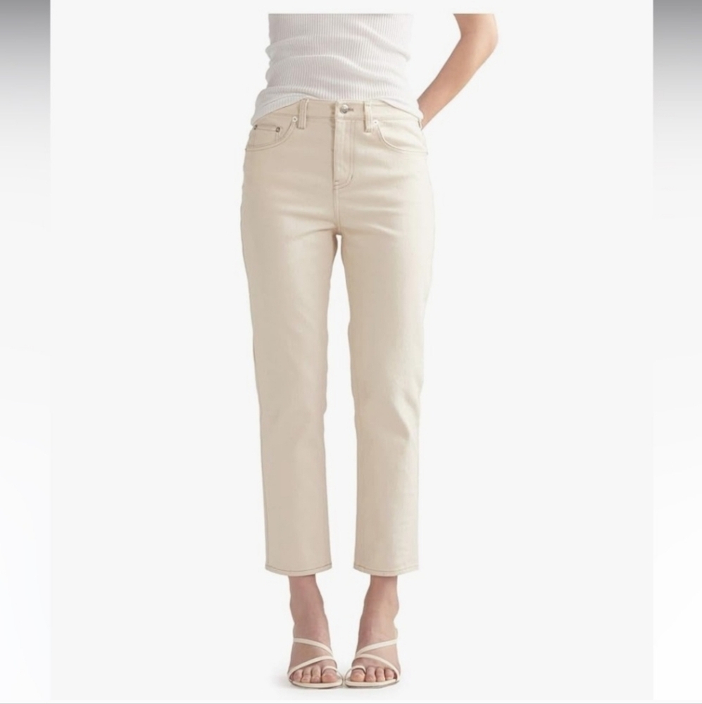 THAKOON CLASSIC CROP JEAN IN ECRU Sz 2 NWT MSRP $150